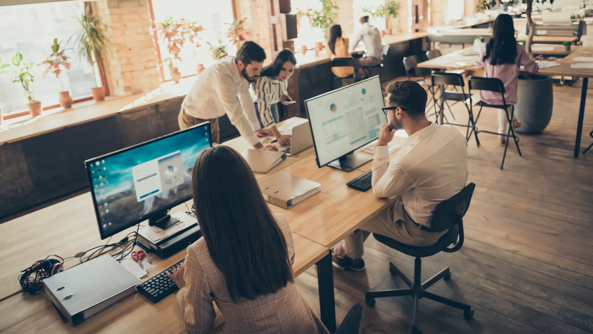 Das Team im Büro