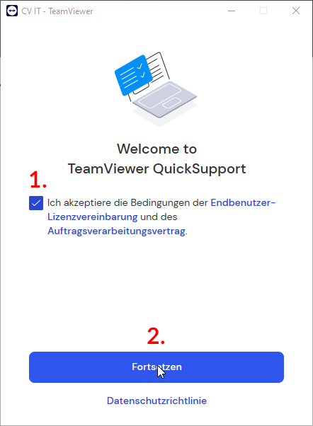 Anleitung Teamviewer Download Schritt 5